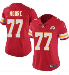 Women's Kansas City Chiefs #77 Jaylon Moore Red 2025 Vapor Untouchable Limited Stitched Jersey(Run Small)