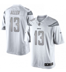 Men's Nike Los Angeles Chargers #13 Keenan Allen Limited White Platinum NFL Jersey
